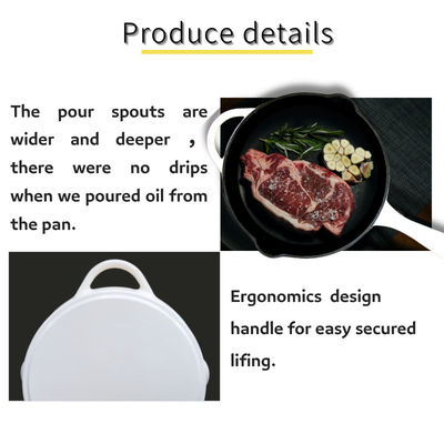 ISO9001 Enameled Cast Iron Skillet Set With Casserole Dutch Oven / Fry Pan