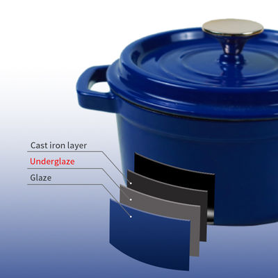 Enamel coating Cast Iron Round Cocotte Set Mini Dutch Ovens With Lid
