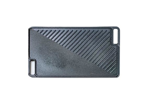Pre Seasoned Reversible Cast Iron Grill Griddle 46x26x1.7cm