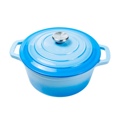 OEM CAST IRON CASSEROLE TWO HANDLES ROUND CASSEROLE DISH WITH LID