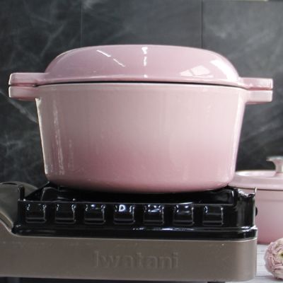 Enameled Cast Iron Skillets 2 In 1 Double Dutch Oven Cookware Sets