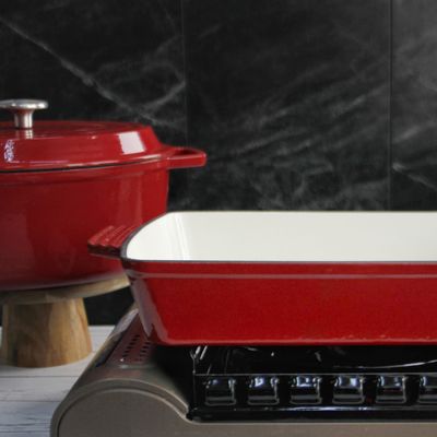 Enamel Coating Cast Iron Frying Pan 2.5/4kg Cast Iron Roasting Pan