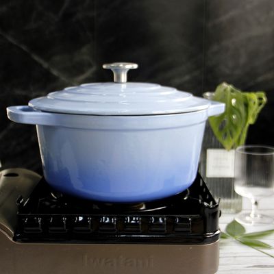 Size 21/24/26/28.5cm Enamel Cast Iron Casserole For Catering