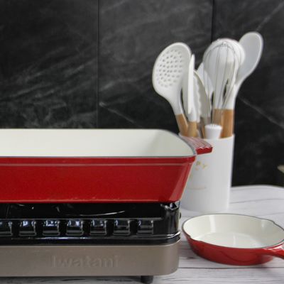 Enamel Coating Cast Iron Frying Pan 2.5/4kg Cast Iron Roasting Pan