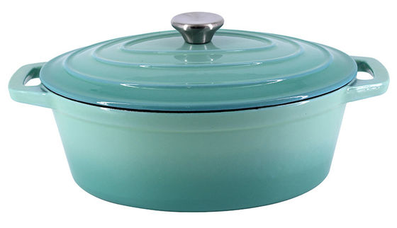 Rust Proof Enamel Coating Cast Iron Braiser With Lid