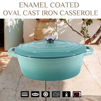 Rust Proof Enamel Coating Cast Iron Braiser With Lid