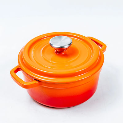 Country Design Eco Friendly Cast Iron Dutch Oven With Two Handles