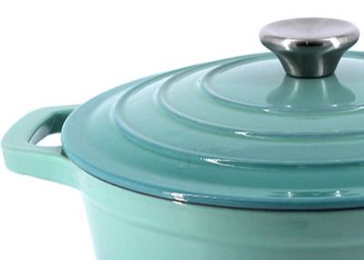 3L Cast Iron Dutch Oven With Lid Enameled Eco Friendly