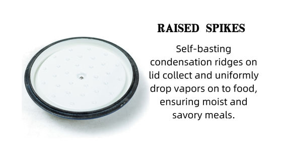 Rust Proof Enamel Coating Cast Iron Braiser With Lid