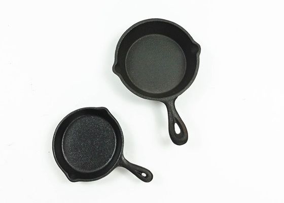 Round Cast Iron Non Stick Frying Pan 8-10 Inches For High Heat Cooking