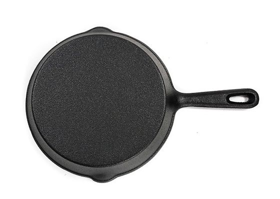 Round Cast Iron Non Stick Frying Pan 8-10 Inches For High Heat Cooking