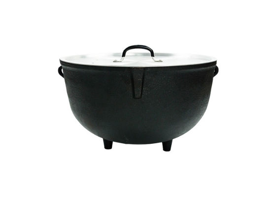 OEM ODM Cast Iron Dutch Oven With Wooden Lid ISO9005 SGS