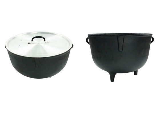 OEM ODM Cast Iron Dutch Oven With Wooden Lid ISO9005 SGS