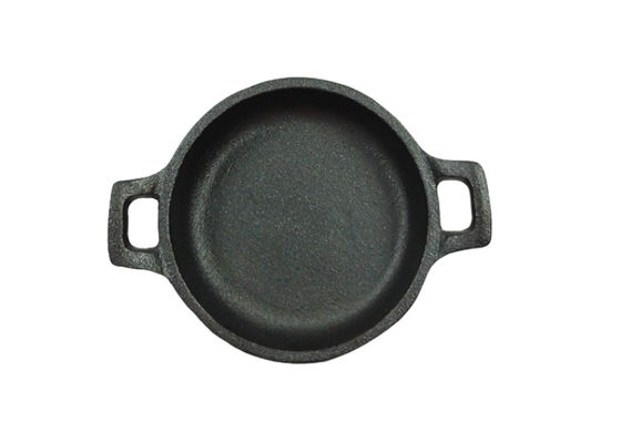 Classic Pre Seasoned Cast Iron Frying Pan 24cm With Two Side Handles