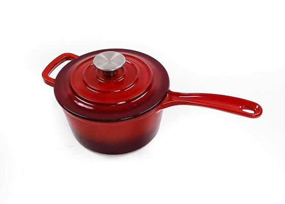 Enameled Non Stick Enameled Cast Iron Saucepan 2.5 Quart 16cm