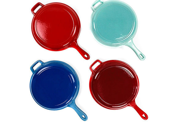 Custom 3.2Qt Cast Iron Casserole Frying Pan BSCI/SGS/ISO9001
