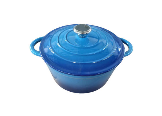 Blue Enamel Casserole Dish With Lid For All Stove 3.8/5/5.3kg