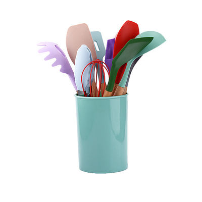Customized Kitchen Cookware Accessories Silicone Kitchen Utensils With Holder