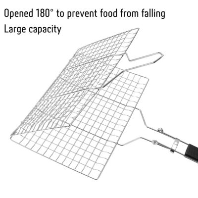 Multi Purpose Stainless Steel Bbq Grill Net Rectangular 30cm