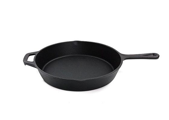 Heavy Duty Durable 10 Inch Cast Iron Skillet With Helper Handle -