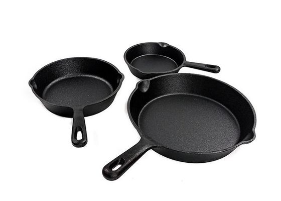 6/8/10 Inch Cast Iron Skillet Pre Seasoned For Sear, Sauté, Bake All Stove
