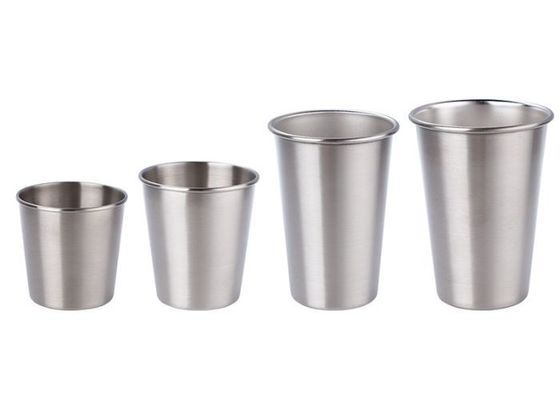 Golden 304 Stainless Steel Cup 8.2/9.3cm SGS/ISO9005 Certification