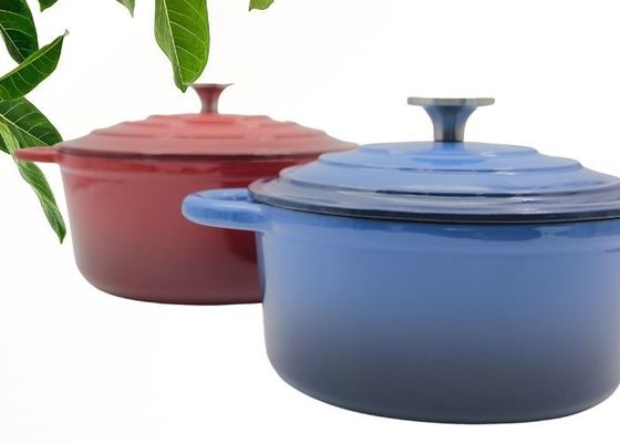 Purple Enamel Coated Cast Iron Casserole With Lid No seasoning