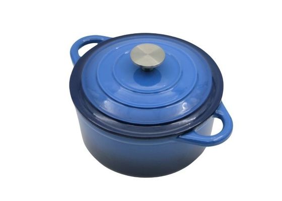 Blue Enamel Casserole Dish With Lid For All Stove 3.8/5/5.3kg