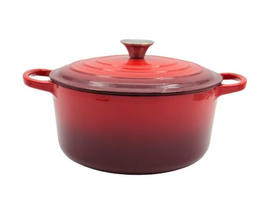 Purple Enamel Coated Cast Iron Casserole With Lid No seasoning