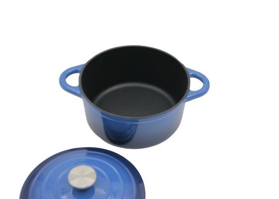 Blue Enamel Casserole Dish With Lid For All Stove 3.8/5/5.3kg