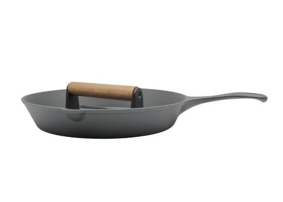 Round Cast Iron Skillet Pre-Seasoned : Perfect For Home Cooking And Outdoor Grilling 10 Inch / 12 Inch