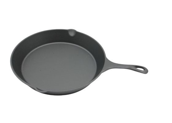 Round Cast Iron Skillet Pre-Seasoned : Perfect For Home Cooking And Outdoor Grilling 10 Inch / 12 Inch