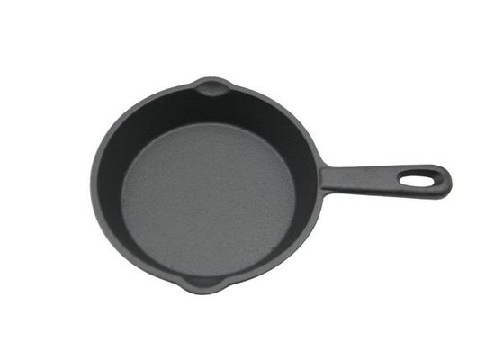 Round Pre Seasoned Cast Iron Skillet With Lid Diameter 6.3 Inch 8 Inch