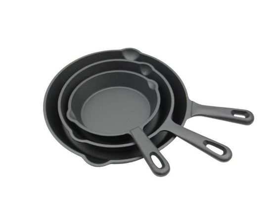 Round Pre Seasoned Cast Iron Skillet With Lid Diameter 6.3 Inch 8 Inch