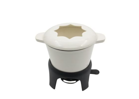 Custom Enamel Coating Cheese Fondue Pots 1.5 Quart Non Stick