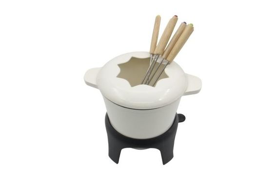 Custom Enamel Coating Cheese Fondue Pots 1.5 Quart Non Stick