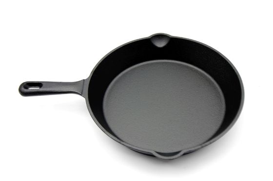Round Cast Iron Non Stick Frying Pan 8-10 Inches For High Heat Cooking