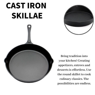 16cm Cast Iron Frying Pan Deep Cast Iron Skillet For Stir Frying