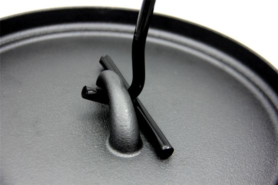 Pre-Seasoned 6kg Cast Iron Campfire Dutch Oven With Lid - 5.5 Quart Round Cast Iron Pot For Outdoor Cooking, Stovetop, And Oven Use