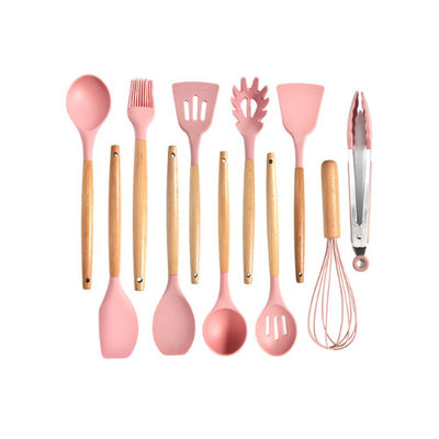 Customized Kitchen Cookware Accessories Silicone Kitchen Utensils With Holder