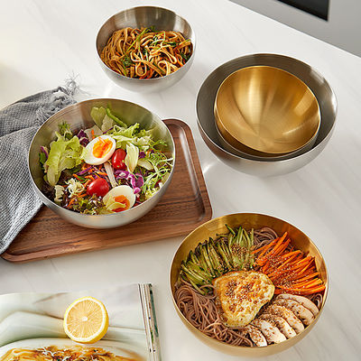Premium Stainless Steel Cookware Sets Bowls For Mixing Serving And Snacking