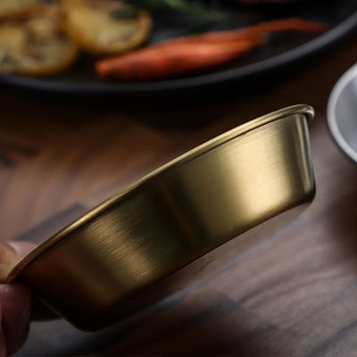 7/8/9/10cm Golden Sauce Dish Stainless 304/201 Multifunctional