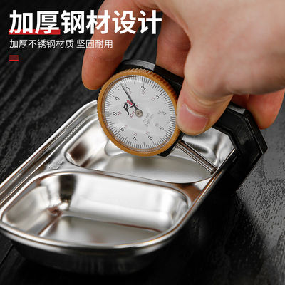 Divided Seasoning Sauce Stainless Steel Dip Dish OEM &amp; ODM For Home Restaurant