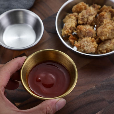 7/8/9/10cm Golden Sauce Dish Stainless 304/201 Multifunctional