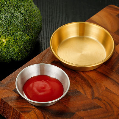 7/8/9/10cm Golden Sauce Dish Stainless 304/201 Multifunctional