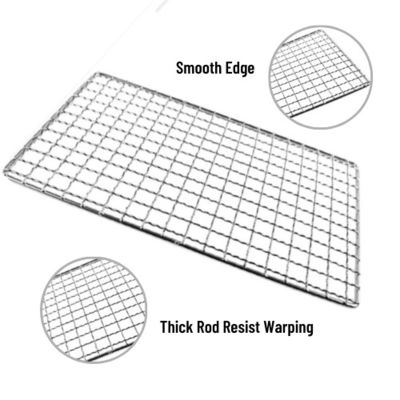 BBQ Barbeque Wire Mesh 304 Stainless Steel Food Grade Materials