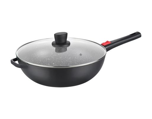 Versatile Stick Aluminum Pot For Induction Cooktops Black