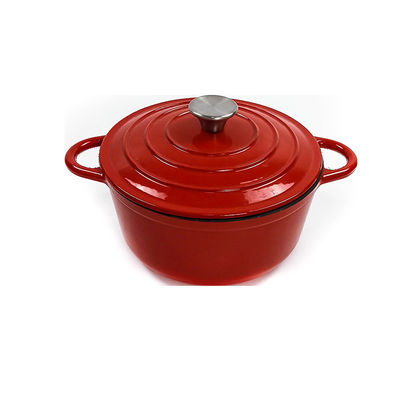 6 Quart Enameled Cast Iron Dutch Oven With Lid – Perfect For Holiday Cooking &amp; Outdoor Adventures