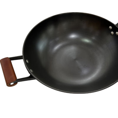 BSCI Home Kitchen Chinese Cast Iron Skillet Cooking Wok Pan Non Stick 32cm