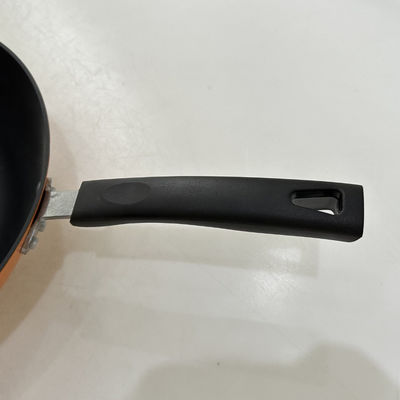 Premium 13Inch Cast Iron Skillet Chinese Wok With Tempered Glass Lid And Non Stick